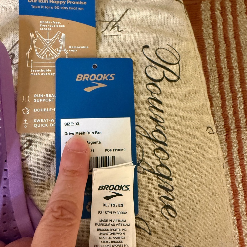 Brooks Purple Sports Bra - Picture 7 of 7